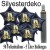 Midi-Set Silvester, 2023 - Champagner und Feuerwerk, 50 Sternballons aus Folie (Schwarz) mit Helium