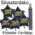 Midi-Set Silvester, 2023 - Happy New Year, 50 Sternballons aus Folie (Schwarz) mit Helium