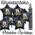 Midi-Set Silvester, 2024 - Champagner und Feuerwerk, 50 Sternballons aus Folie (Schwarz) mit Helium