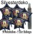 Midi-Set Silvester, 2027 - Champagner und Feuerwerk, 50 Sternballons aus Folie (Schwarz) mit Helium