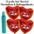 Just Married (Rot) Riesen-Folienballons, 15 Stück mit Ballongasflasche/n