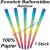 1 Stück Ecostick Ballonstab aus umweltfreundlichen Papier, Regenbogenfarben