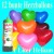 Herzluftballons Super-Mini-Set, 12 bunte Hochzeitsballons mit Helium (Farbauswahl)