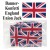 Banner Konfetti England, Tischdeko, Union Jack Flagge