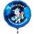Alles Gute zum Schulanfang! Blauer Luftballon mit Einhorn, inklusive Helium-Ballongas