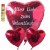 Bouquet 4, Helium-Luftballons, Alles Liebe zum Valentinstag