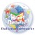 Happy Birthday Twinkling Stars, Bubble Luftballon (mit Helium)