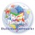 Happy Birthday Twinkling Stars, Bubble Luftballon (mit Helium)