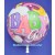 Bubble Luftballon zu Geburt und Taufe eines Mädchens, Baby Girl (mit Helium)