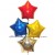 Buntes-Silvester-Bukett aus 4 Folien-Luftballons, Holografisch
