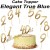 Zahlen Cake Topper Elegant True Blue, individuelle Dekoration für Kuchen und Torte zum Geburtstag, 20 Stück