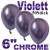 Chrome Luftballons Violett, Latex 15 cm Ø 50 Stück