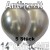 Chrome Luftballons Anthrazit, 35 cm Ø, 5 Stück