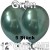Chrome Luftballons Grün, 30 cm Ø, 5 Stück