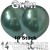 Chrome Luftballons Grün, 35 cm Ø, 10 Stück