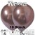 Chrome Luftballons Rosa, 30 cm Ø, 10 Stück