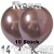 Chrome Luftballons Rosa, 35 cm Ø, 10 Stück