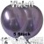 Chrome Luftballons Violett, 30 cm Ø, 5 Stück