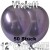 Chrome Luftballons Violett, 30 cm Ø, 50 Stück