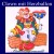 Clown mit Herzballon, Wanddekoration, Bühnendekoration zu Karneval und Fasching