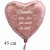 Danke, dass Du für mich da bist! Herzluftballon aus Folie, Satin Roségold, 45 cm, inklusive Helium-Ballongas