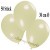 Deko-Luftballons, Elfenbein, Latex 30 cm Ø, 50 Stück 