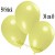 Deko-Luftballons, Blush-Gelb, Latex 30 cm Ø, 50 Stück 