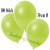 Deko-Luftballons, Metallic, Apfelgrün,  Latex 30cm Ø, 100 Stück