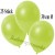 Deko-Luftballons, Metallic, Apfelgrün,  Latex 30cm Ø , 25 Stück