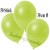 Deko-Luftballons, Metallic, Apfelgrün,  Latex 30cm Ø , 50 Stück