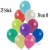 Deko-Luftballons, Metallic, Bunt gemischt, Latex 30cm Ø, 25 Stück