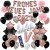 Silvesterdeko-Set mit Luftballons Frohes neues Jahr 2023 Black & Rose Gold, 52-teilig