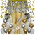 Silvesterdeko-Set mit Luftballons Guten Rutsch Silver & Gold, 35-teilig