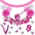 Happy Birthday Pink & White, Do it yourself Geburtstagsdeko-Set mit organischer Luftballongirlande zum 8. Geburtstag, 89-teilig