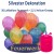 Silvester Dekoration, 30 Luftballons Feuerwerk mit 2,2 L Helium-Einweg