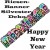 Silvester Dekoration, Riesenbanner, Happy New Year