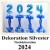 Dekoration Silvester, 2024, 4 Stück Ballondekorationen zur Silvesterparty, blau-weiß