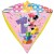 Diamondz Luftballon aus Folie mit Helium, Minnie Mouse, 1. Geburtstag, Bunt, Mädchen