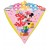 Diamondz Luftballon aus Folie mit Helium, Minnie Mouse, 3. Geburtstag, Bunt, Mädchen