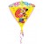 Diamondz Luftballon aus Folie mit Helium, Minnie Mouse, 6. Geburtstag, Bunt, Mädchen
