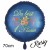 Du bist 1. Klasse. 70 cm großer, blauer, runder Luftballon zum Schulanfang, zur Einschulung, inklusive Helium-Ballongas