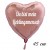 Du bist mein Lieblingsmensch, Herzluftballon aus Folie, Roségold, 45 cm, ohne Helium-Ballongas
