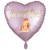 Du wirst Oma, Baby-Girl. Herzluftballon inklusive Helium, Satin de Luxe, rosa, 43 cm