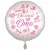Du wirst Oma - Girl. Luftballon inklusive Helium, Satin de Luxe, weiß, 43 cm