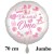 Du wirst Oma, Girl. Großer Luftballon, Satin de Luxe, weiß, 70 cm
