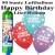 Luftballons zum Geburtstag, bunt gemischt, Luftballons Midi-Set, 50 Happy Birthday Ballons, mit Helium-Einwegbehälter