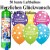 Luftballons Herzlichen Glückwunsch, bunt, Luftballons Midi-Set, 50 Ballons, mit Helium-Einwegbehälter