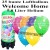 Luftballons Welcome Home, bunt, Luftballons Mini-Set, 25 Ballons, mit Helium-Einwegbehälter