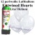 Luftballons zur Hochzeit, Entwined Hearts Perlweiß, Luftballons Super-Mini-Set, 12 Ballons, mit Helium-Einwegbehälter