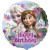 Elsa und Anna, Luftballon Frozen, Happy Birthday Eiskönigin, Folienballon ohne Ballongas